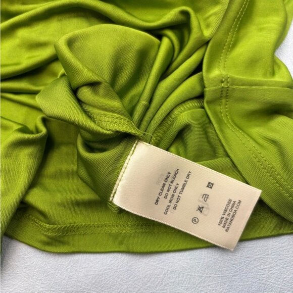 🆕 RAT & BOA 🧿 NWOT Octavia Long Sleeve Column Maxi Dress, Green - Sz L US 8 - Picture 15 of 15